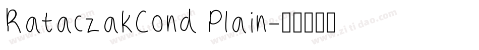 RataczakCond Plain字体转换